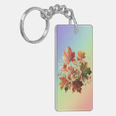 Porte-clés Feuilles et fleurs d'automne en bouquet d'automne (Devant gauche)