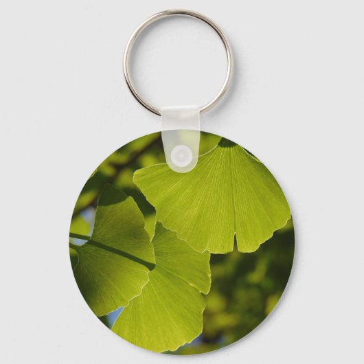 Porte-clés Feuilles Sunlit Ginkgo (Recto)