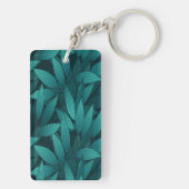 Porte-clés Feuilles tropicales dégradées (Dos)