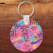 Porte-clés Feuilles tropicaux (Recto)