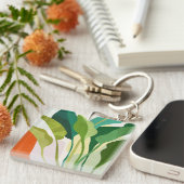 Porte-clés Feuilles tropicaux (Devant Droit)