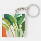 Porte-clés Feuilles tropicaux (Dos)
