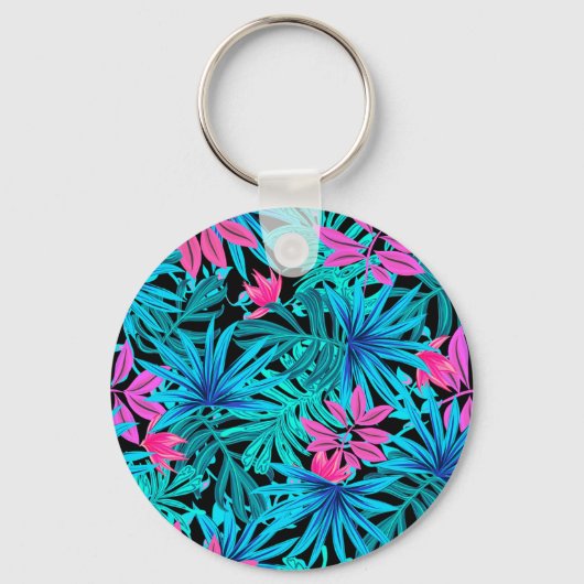 Porte-clés Feuilles tropicaux (Recto)