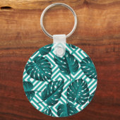 Porte-clés Feuilles tropicaux : Motif Floral sans joint. (Verso)