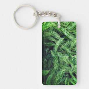 Porte-clés Feuilles verts