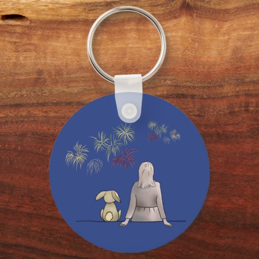 Porte-clés Feux d'artifice (Recto)