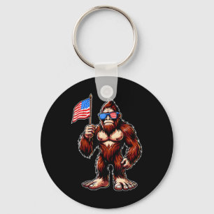 Porte-clés Feux d'artifice Bigfoot 4 juillet Hommes Sasquatch