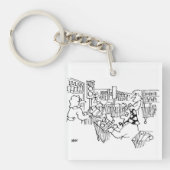 Porte-clés Feux de circulation dans un supermarché (Devant)