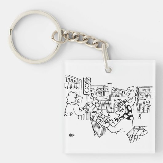 Porte-clés Feux de circulation dans un supermarché (Devant)