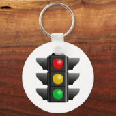 PORTE-CLÉS FEUX DE CIRCULATION ROUGE JAUNE VERT SIGNES DIRECT (Recto)