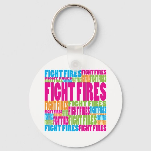 Porte-clés Feux de combat colorés (Recto)