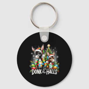 Porte-clés Feux de Noël Donk Les Halls Donkeys de Noël