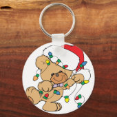 Porte-clés Feux de Noël Ours en peluche (Recto)