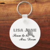 Porte-clés Fiançailles - Bientôt être (nom) Porte - clé (Recto)