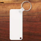 Porte-clés Fiançailles photo simple (Verso)