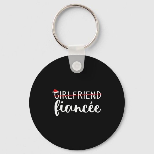 Porte-clés Fiancee Fiance Engaged Couples Matching Christmas  (Recto)