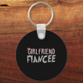 Porte-clés Fiancée Pyjamas de Noël Couples engagés M (Recto)