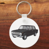 Porte-clés Fiat 124 noir (Recto)