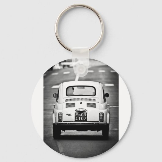 Porte-clés Fiat 500 à Rome (Recto)