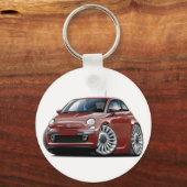 Porte-clés Fiat 500 Maroon (Recto)