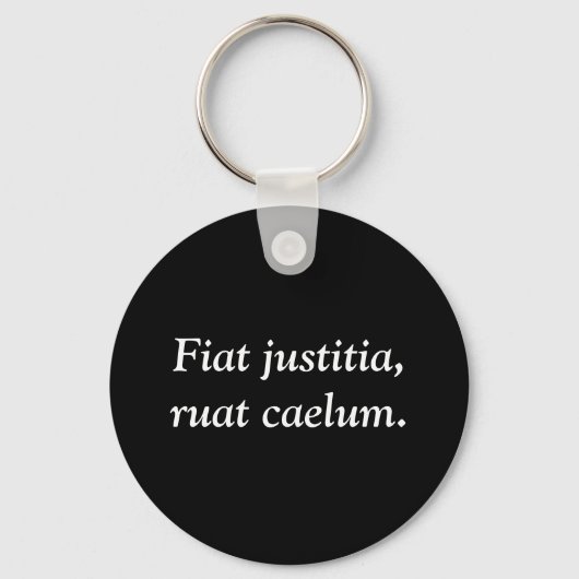 Porte-clés Fiat justitia, ruat caelum. (Recto)