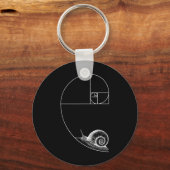 Porte-clés Fibonacci Avec Escargot Mathématiques Mathématique (Recto)