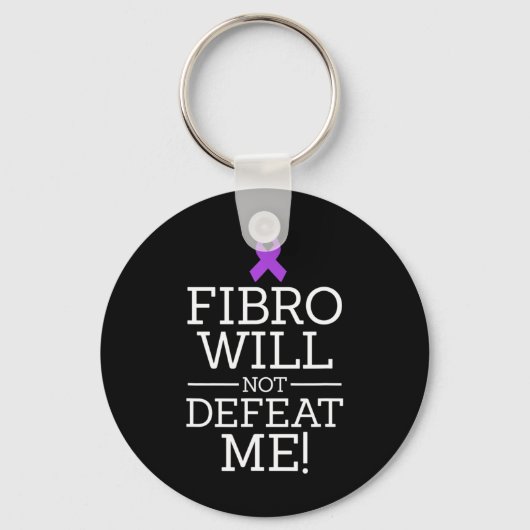 Porte-clés Fibro, le guerrier de sensibilisation à la fibromy (Recto)