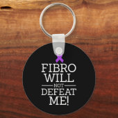 Porte-clés Fibro, le guerrier de sensibilisation à la fibromy (Recto)
