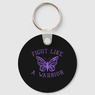 Porte-clés Fibro papillon Migraine Lupus