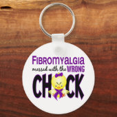 Porte-clés Fibromyalgie Messagée Avec Le Mauvais Pouce (Recto)