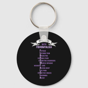 Porte-clés Fibromyalgie Spoonie & Fibro Sensibilisation C