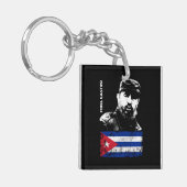 Porte-clés Fidel Castro Cuba Révolution Drapeau cubain (Devant gauche)