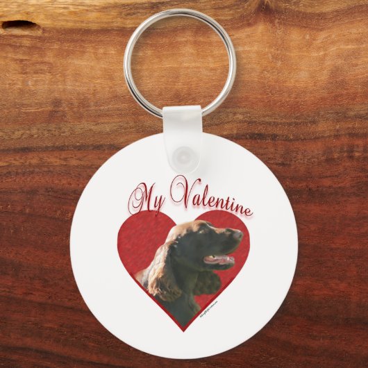 Porte-clés Field Spaniel Valentine (Verso)