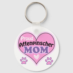 Porte-clés Fier Affenpinscher Maman