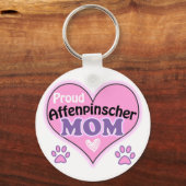 Porte-clés Fier Affenpinscher Maman (Recto)