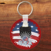 Porte-clés Fier aigle américain (Recto)