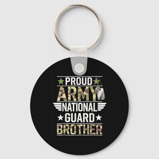 Porte-clés Fier Armée de la Garde nationale Frère Anciens Com (Recto)