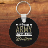 Porte-clés Fier Armée Garde nationale Frère Famille militaire (Recto)