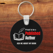 Porte-clés Fier AUTEUR PUBLIÉ (Recto)