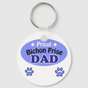 Porte-clés Fier Bichon Frise Papa