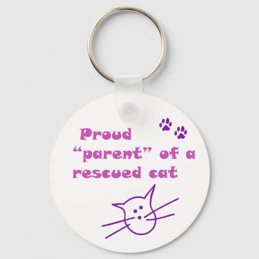 Porte-clés fier chat (Recto)