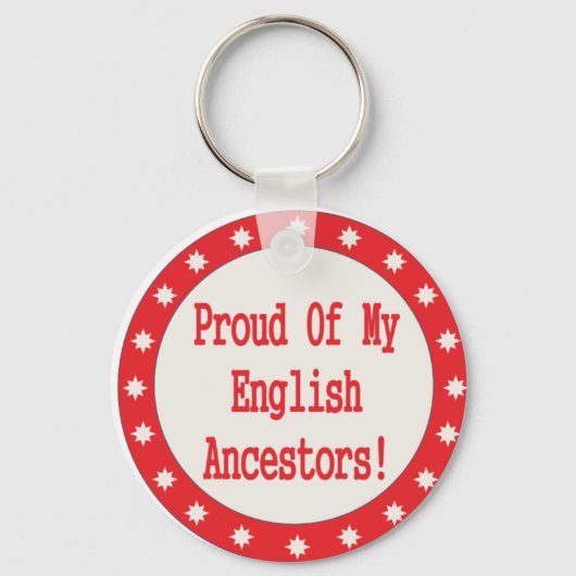 Porte-clés Fier De Mes Ancêtres Anglais (Recto)