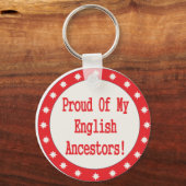 Porte-clés Fier De Mes Ancêtres Anglais (Recto)