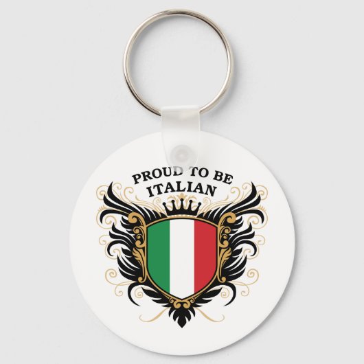 Porte-clés Fier d'être italien (Recto)