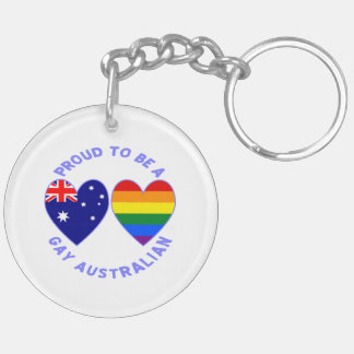 Porte-clés Fier d'être un Australien gay