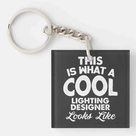 Porte-clés Fier d'être un concepteur d'éclairage Cool (Devant)