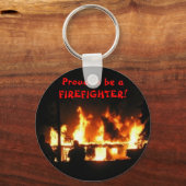 Porte-clés Fier d'être un FIREFIGHTER ! porte - clé (Recto)