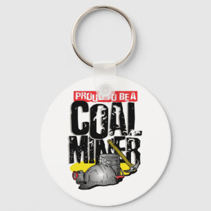 Porte-clés fier d'être un mineur