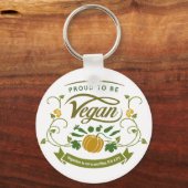 Porte-clés Fier d'être Vegan (Recto)