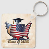 Porte-clés "Fier Diplômé 2025" (Dos)